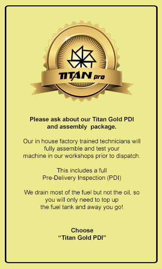 Titan Pro Gold PDI and Assembly Package