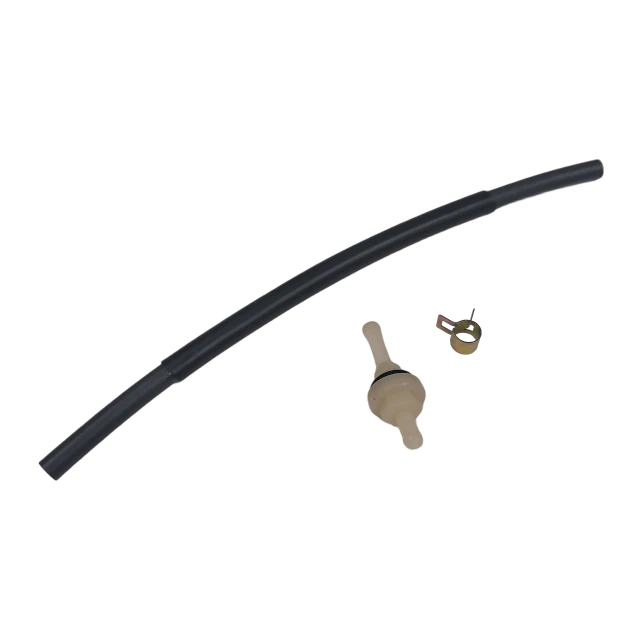 Order a A complete genuine replacement fuel pipe kit Parts 1-6 for the Titan Pro range of 15HP 7HP TP1200 and TPBeaver petrol wood chippers. Perfect for curing dangerous leaks and restoring proper fuel flow. Free UK delivery included.