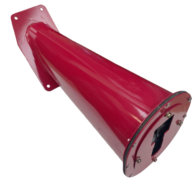 Order a A genuine replacement red side feed chute Part 29 for the Titan Pro 15HP petrol wood chippers. This heavy-duty steel assembly safely guides thicker branches directly to the internal chipping blade. Also fully compatible with Handy chippers and our legacy 13HP and 14HP models.