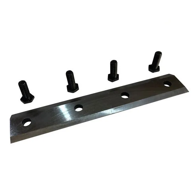 Order a Pair of quality hardened steel replacement blades for the Titan Pro TP600B garden wood chipper.