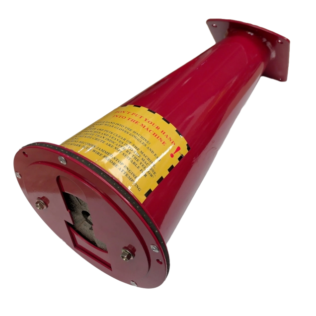 Order a A quality steel replacement side chute designed for use with the Titan Pro petrol 6.5HP and 7HP chipper shredder.