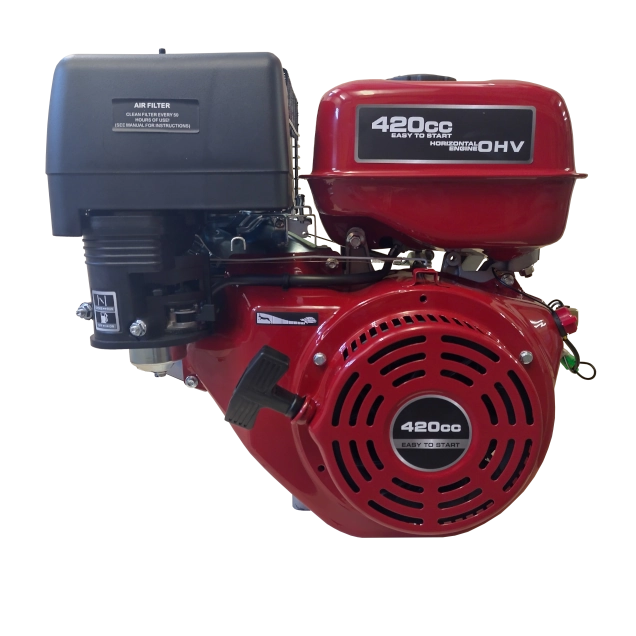 Order a This 15HP engine is suitable for chippers shredders and many other items of garden machinery. These engines have fantastic power and have been proven in the UK for many years at 1/3 of the price of a GX Honda These Ducar 15HP Petrol Engines are also fantastic for go-karts and many other machines for which a small petrol engine is required.